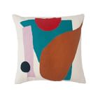 Leah Singh Blah Blah Pillow Cover - Shapes