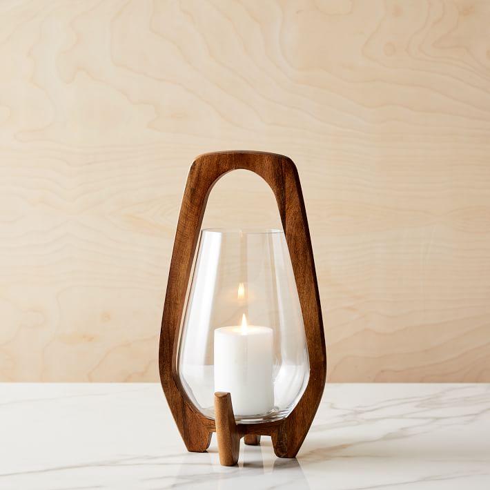 West Elm Mid-Century Wood Lanterns