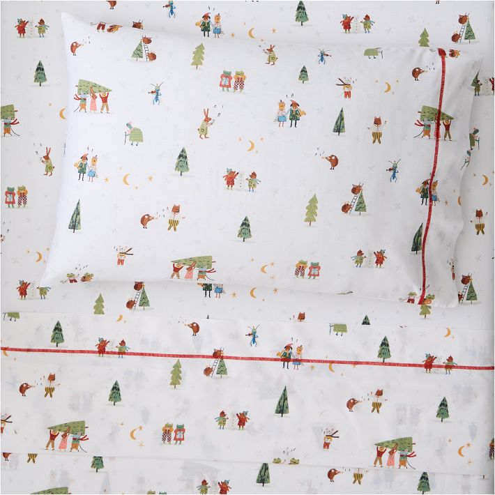 OPEN BOX: Festive Friends Sheet Set, Twin