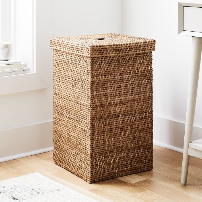 Modern Weave Lidded Hamper