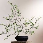 Faux Green Leaf Branch