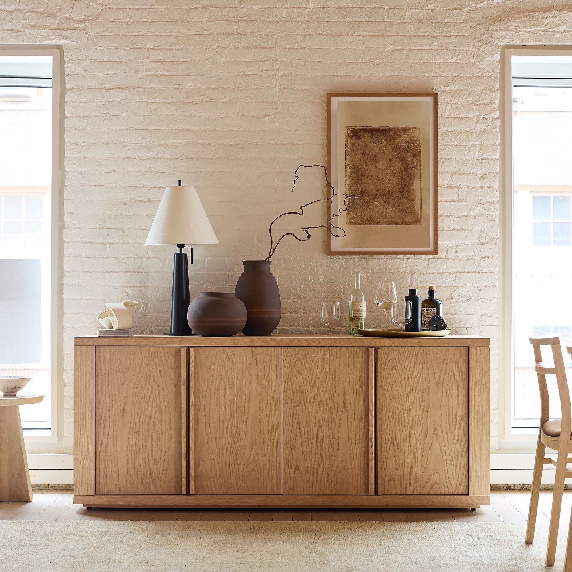 Cutler Oak Media Console 72" - Stylish & Durable