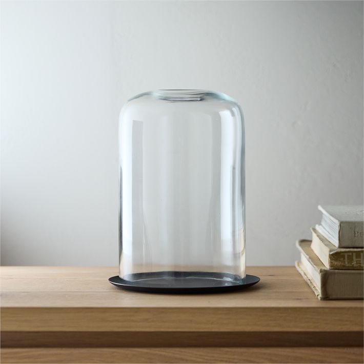 Kuba Glass & Metal Cloche - Bronze