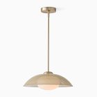 Bezel Perforated Metal Pendant (16&quot;)