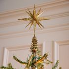 Kraft &amp; Glitter Gem Starburst Tree Topper - Gold