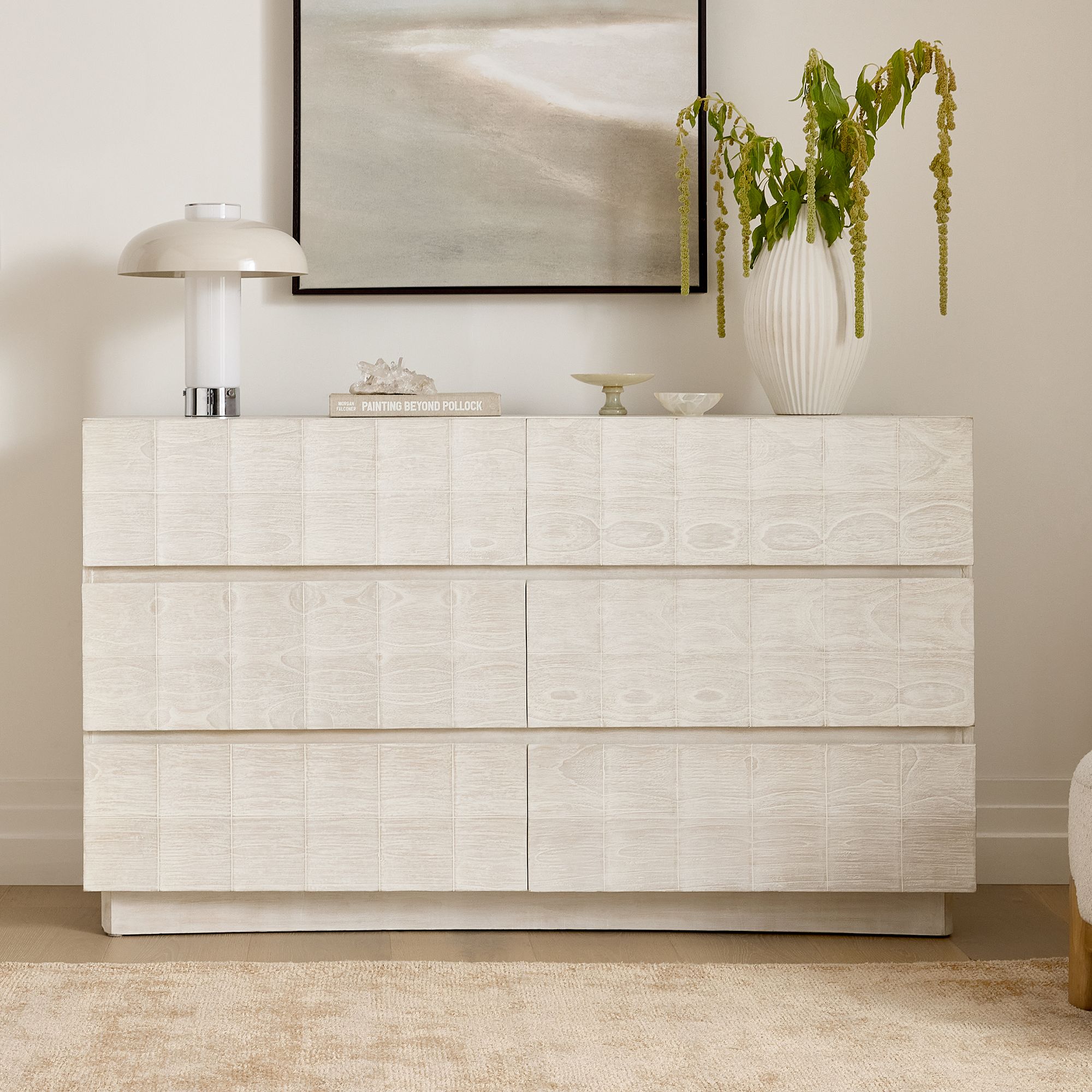 Luisa Carved 6-Drawer Dresser - 50-60 inches
