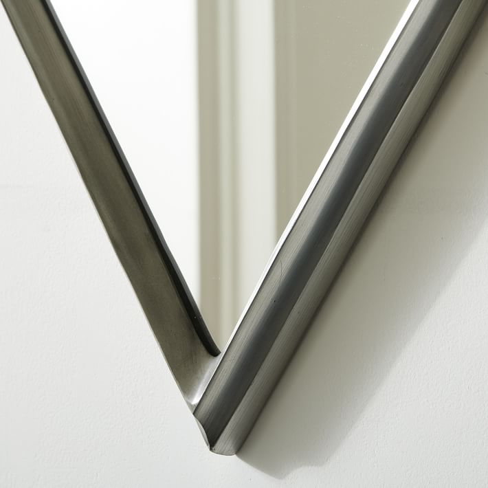 Overlapping Diamonds Metal Wall Mirror - 54"x36"