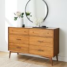 Mid-Century 6-Drawer Dresser (56&quot;)