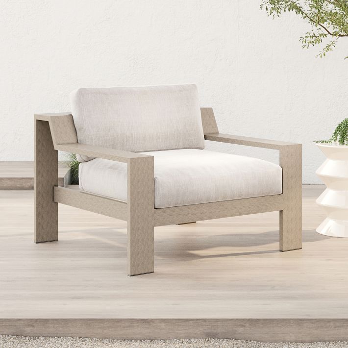 Angled Arm Outdoor Chair
