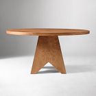 Pierce &amp; Ward Burl Wood Round Dining Table &amp; Chairs Set