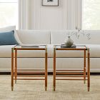 Arnet Solid Wood and Glass Bunching Coffee Tables (18&quot;&ndash;24&quot;)