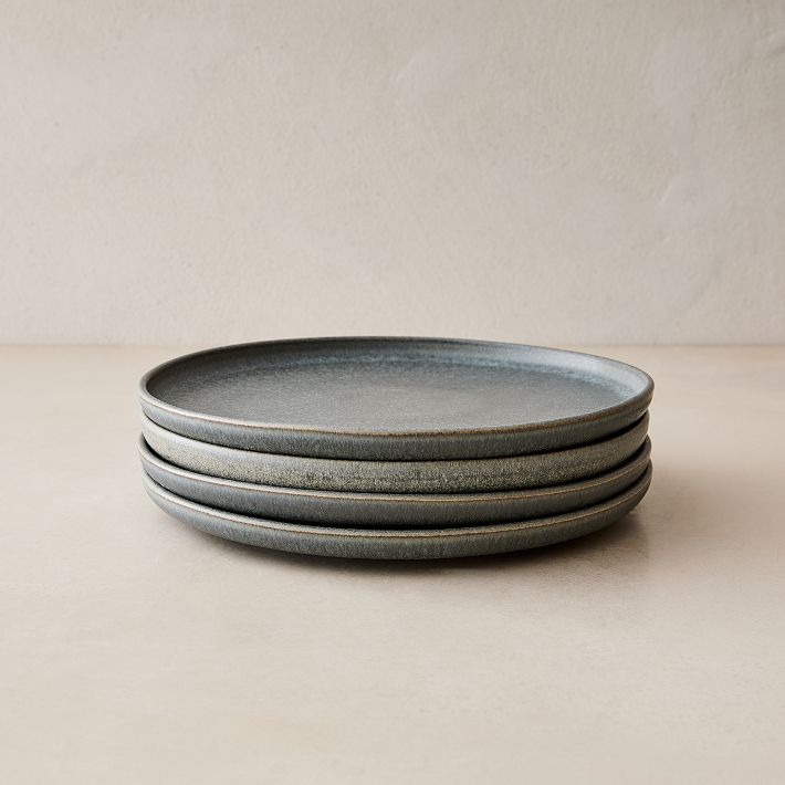 Kanto Stoneware Salad Plate Set - Arctic Blue