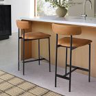 Grier Leather Counter Stool