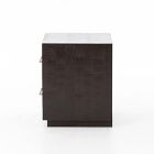 Alexa Burnished Pedestal 2-Drawer Nightstand (22&quot;)