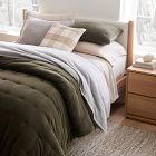 Flannel Herringbone Duvet Cover &amp; Shams