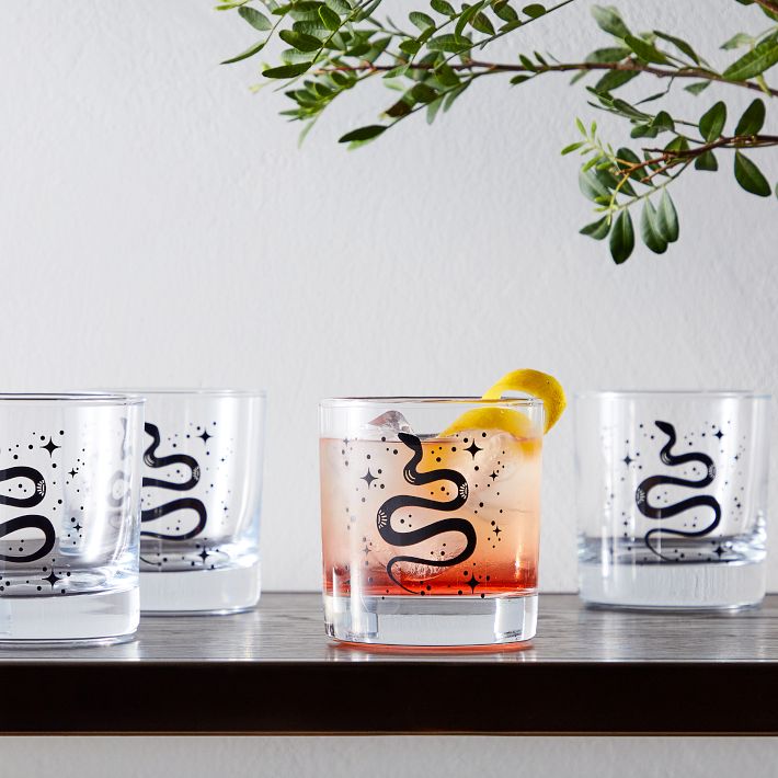 Counter Couture Snake Whiskey Glass