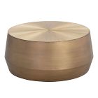 Hand-Hammered Aluminum Coffee Table