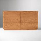 Pierce &amp; Ward Burl Wood 6-Drawer Dresser (60&quot;)
