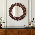 Pierce & Ward Faceted Round Wall Mirror