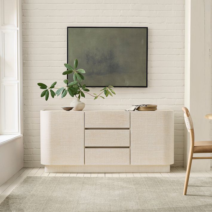 Solstice Painted Raffia Buffet (64&quot;)