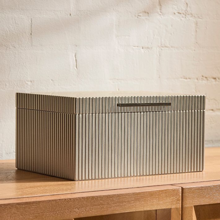 Modern Fluted Jewelry Boxes