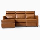 Harris Motion Reclining Leather 3-Piece Chaise Sectional (89&quot;)