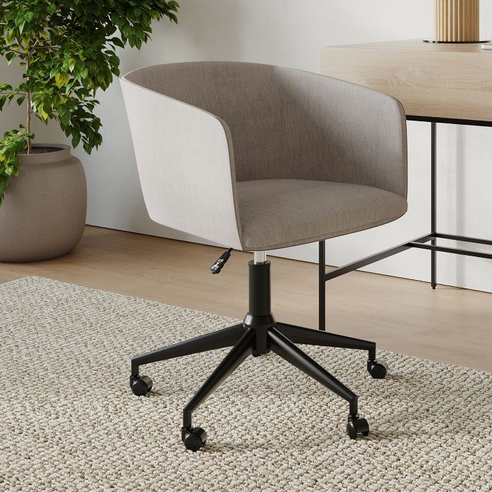 West Elm Swivel Pedestal Chair WEST ELM LUCAS SWIVEL CHAIR SKY