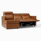Harris Motion Reclining Leather 3-Piece Chaise Sectional (89&quot;)