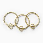 Double Loop Curtain Rings (Set of 7)