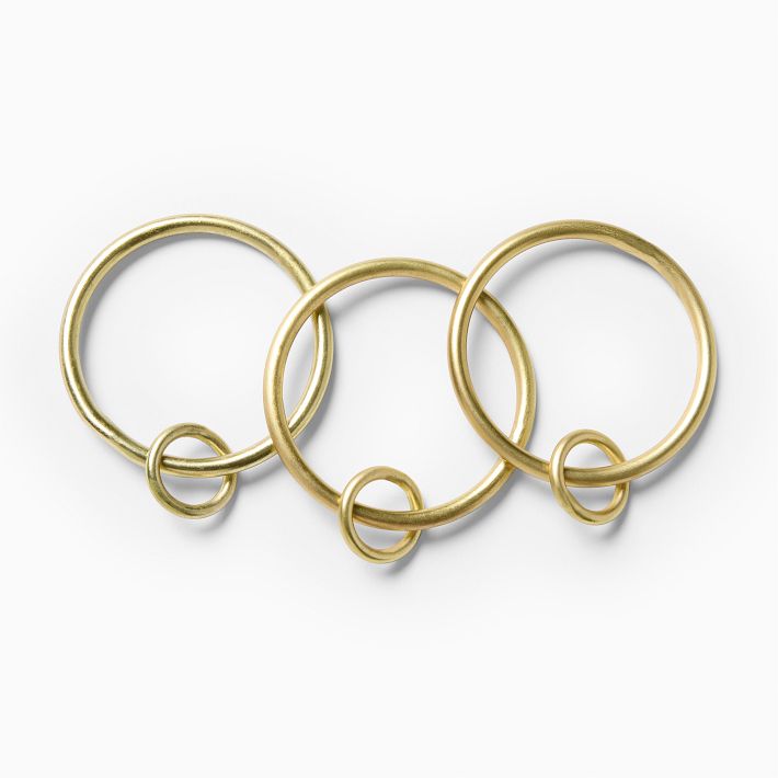 Double Loop Curtain Rings (Set of 7)