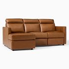 Harris Motion Reclining Leather 3-Piece Chaise Sectional (89&quot;)