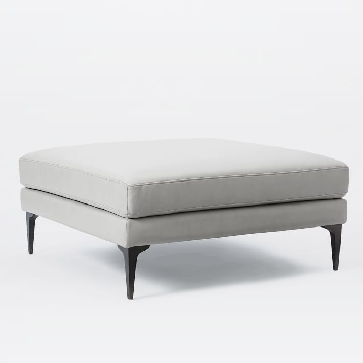 Andes Leather Ottoman
