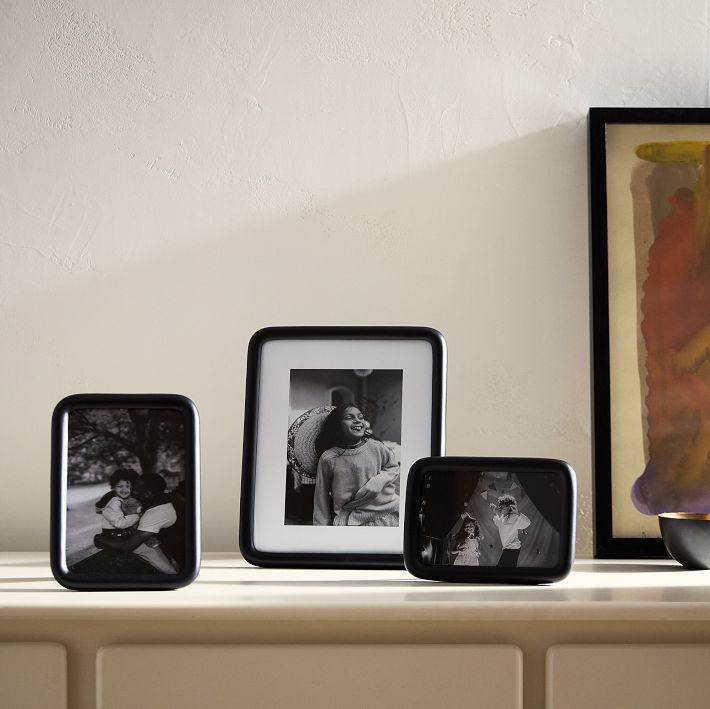 Modern Rounded Metal Tabletop Frames - Brass