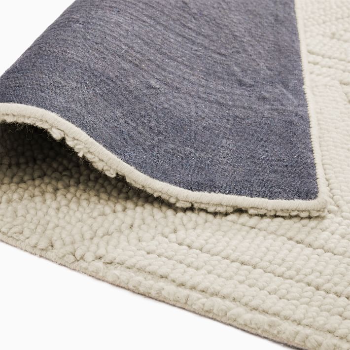Textured Hexagon Wool Rug | West Elm