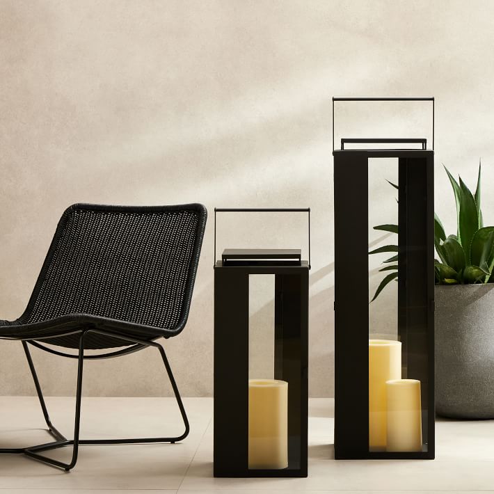Portside Black Metal Outdoor Lanterns