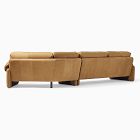 Parry Leather 2-Piece Wedge Sectional (140&quot;)