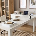Parsons L-Shaped Desk &amp; File Cabinet Set