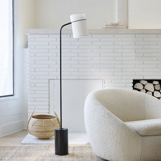【おしゃれ】WEST ELM Modern Task ランプ Walnut LED Task Floor Lamp | West Elm