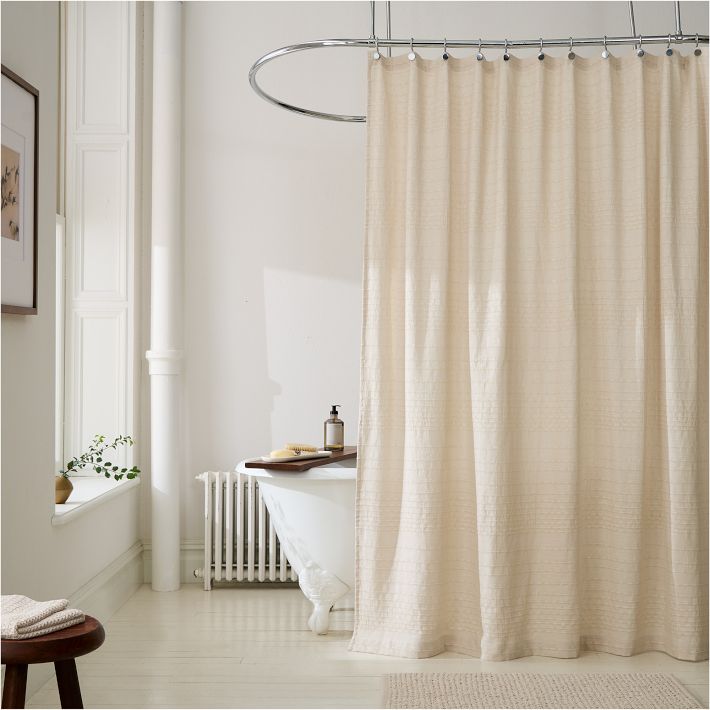 Reese Cotton Linen Shower Curtain