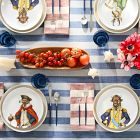 Dapper Animal Patriotic Salad Plates