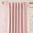 Kids Pinstripe Ruffle Curtain