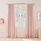 Kids Pinstripe Ruffle Curtain