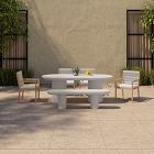 Contemporary Concrete Dining Bench (68&quot;)