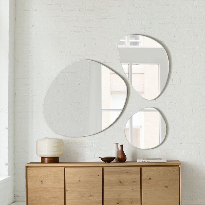 Fenny Frameless Tear Drop Wall Mirrors | West Elm
