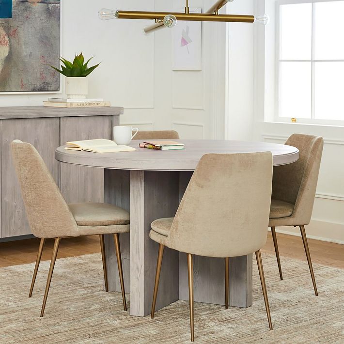 Round Table Dining Room Sets West Elm Santa Rosa Round Dining - Main Image