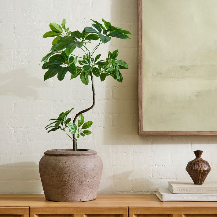 Faux Potted Tropical Tree