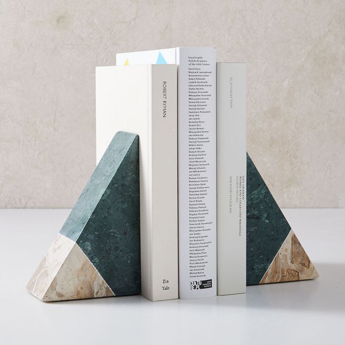 Pieced Marble Bookends (Set of 2)