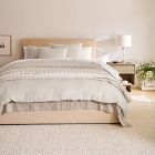 European Flax Linen Cotton Pick Stitch Quilt &amp; Shams