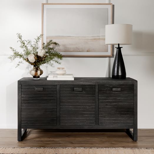 アメリカ　westelmテレビボード Modern Solid Wood & Iron Media Console | West Elm