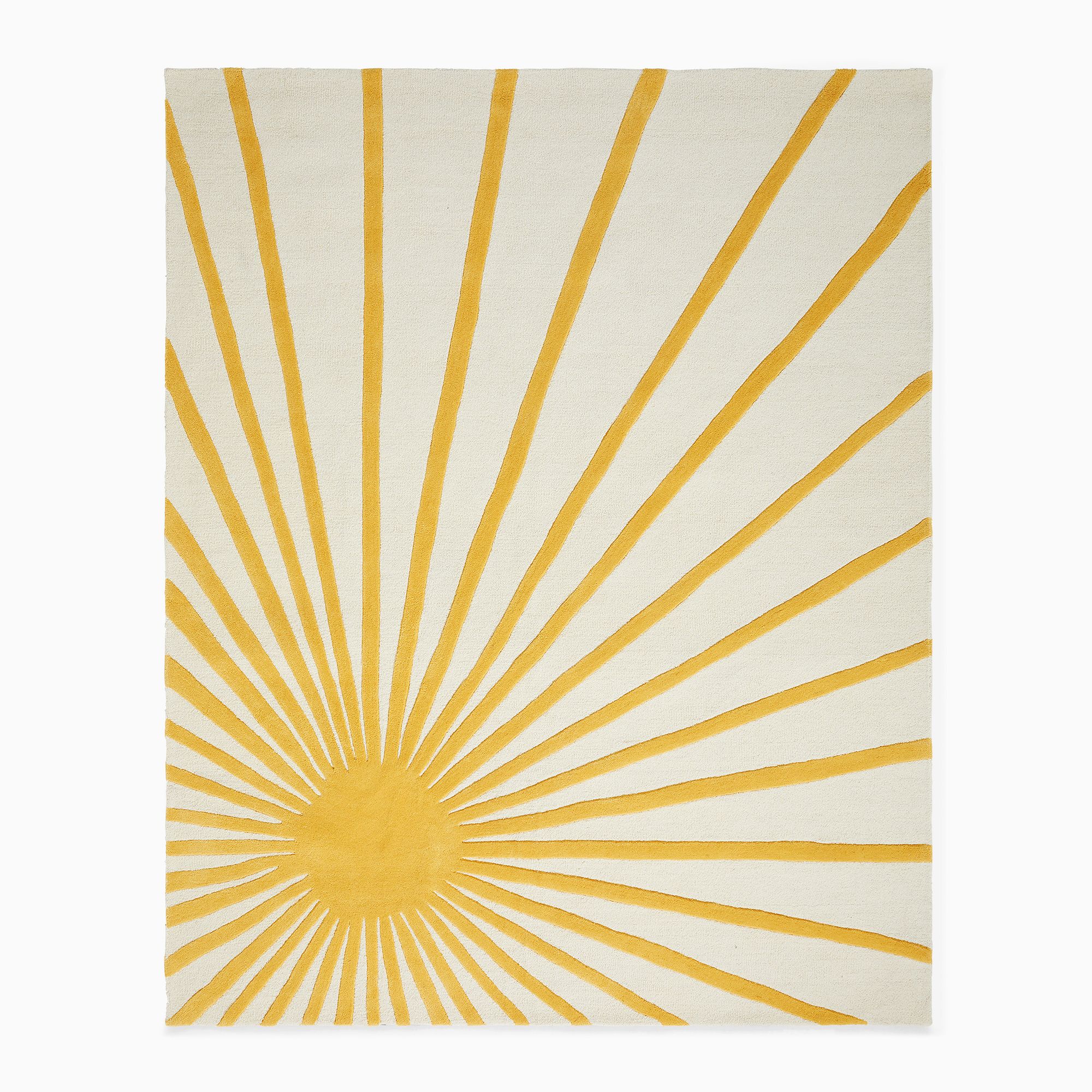 Kids Sunburst Easy Care Wool Rug - Durable & Stylish